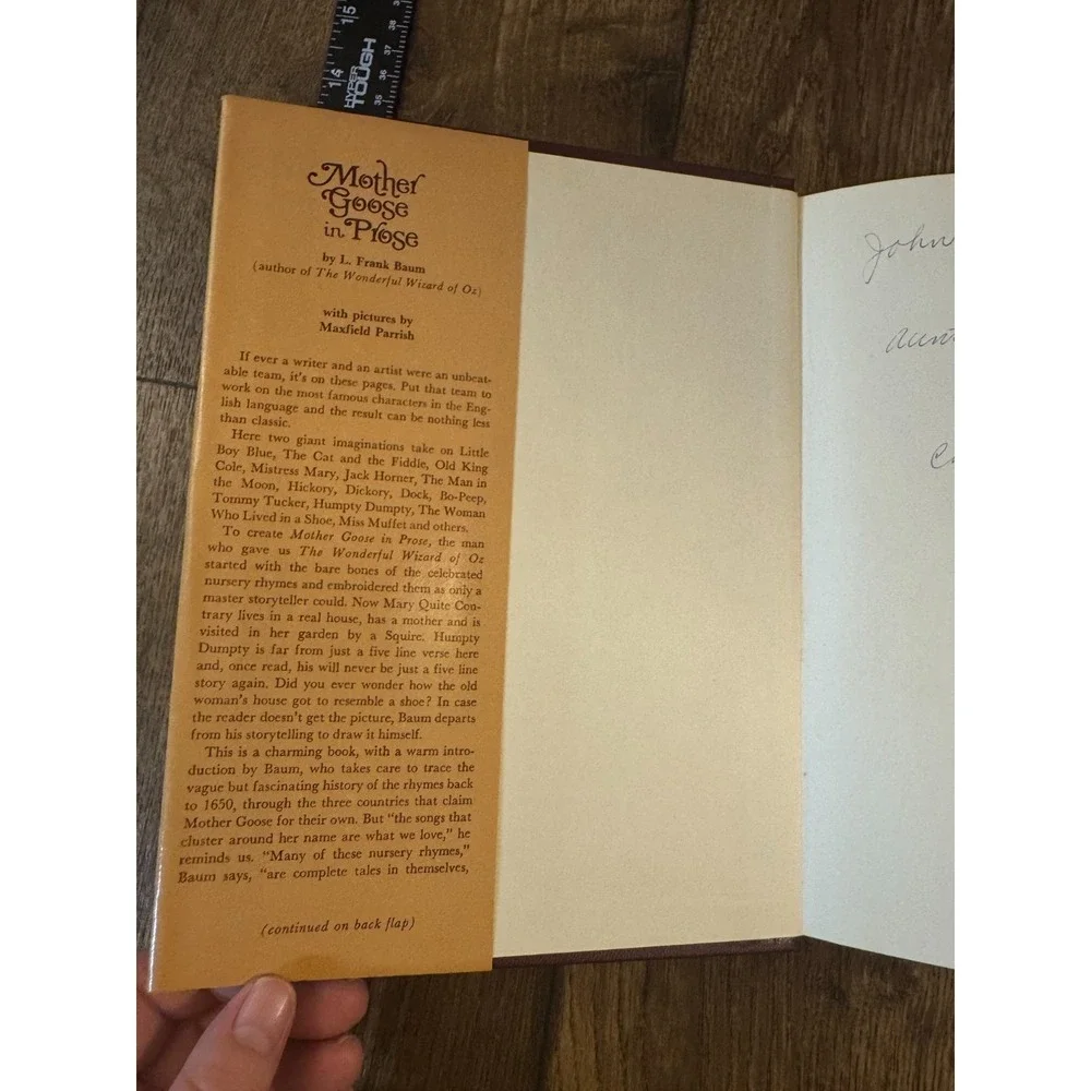 Mother Goose In Prose L. Frank‎ Baum Maxfield Parrish Illustrated Hardcover Book